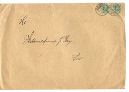 DENMARK Cover 1906 O SKJELSKÖR Cover 2 X Michel 47 Bigger Size - Lettres & Documents