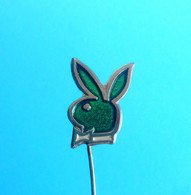 PLAYBOY - Vintage Pin Badge * Bunny Sexy Girl Erotic Girls * HUGH HEFNER - Pin-ups