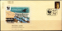 WWF FOR A LIVING PLANET-SAVE RIVER DOLPHINS- SPECIAL COVER- HYPEX-150 -BX3-36 - Lettres & Documents