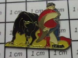 810F Pin's Pins : BEAU ET RARE / SPORTS / CORRIDA TAUROMACHIE VACHE TAUREAU FERIA - Feria - Corrida