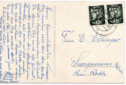 55406 - Deutschland / Saargebiet - 1952 - 2@6F Steinkohle A AnsKte SAARBRUECKEN -> Frankreich - Storia Postale