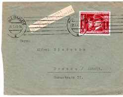 55451 - Deutsches Reich - 1941 - 12Pfg Waffenbruederschaft EF A Bf HALLE -> Dessau - Storia Postale