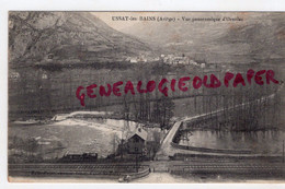 09- USSAT LES BAINS - VUE PANORAMIQUE D' ORNOLAC   GARE PASSAGE A NIVEAU  1919 - Autres & Non Classés