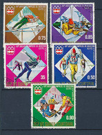 5 Timbres Oblitérés GUINEE EQUATORIALE X-10 Jeux Olympiques D'hiver 1976 INNSBRUCK - Winter 1976: Innsbruck