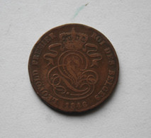 Leopold 1er Roi Des Belges 1846 2 Centimes Belle Couleur - 2 Cents