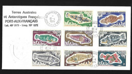 TAAF Lettre Du 13 04 1974 De Kerguelen Pour Port Aux Français - Briefe U. Dokumente