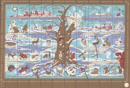 Denmark Christmas Seal Full Sheet 1960 MNH** - Full Sheets & Multiples