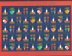 Denmark Christmas Seal Full Sheet 2006 MNH** - Fogli Completi