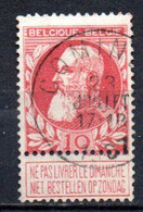 74 Gestempeld COMINES - COBA 4 Euro - 1905 Grosse Barbe