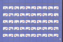 Denmark Christmas Seal Full Sheet 1976 MNH** - Feuilles Complètes Et Multiples