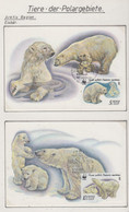 Russia 1987 WWF Polar Bears 4 Maxicards (58282) - Fauna Artica