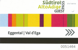Italien Südtirol Eggental Gästekarte 2022 = Fahrkarte Eisenbahn + Bus - Europe