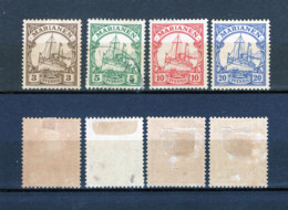 Mariana Islands/Marianen 1900 - The Kaiser's Ship "Hohenzollen" -  Hinged Unused Stamps 4v - Isole Marianne
