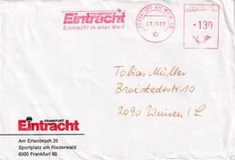 Germany 1982 Cover; Football Fussball Soccer Calcio: Eintracht Frankfurt; Meter EMA Freistempel - Unclassified