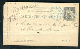 Carte Pneumatique Type Chaplain De Paris Pour Paris  - N 250 - Neumáticos