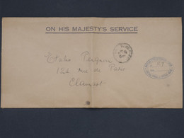 # 34 GREAT BRITAIN   BELLE  LETTRE FM  ON HER MAJESTY   1940  A  CLAMART  FRANCE    + AFFR.INTERESSSANT+++ - Andere & Zonder Classificatie