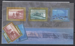 POLAR - NORWAY - ARCTIC CENTENARY SET OF 3 + SOUVENIR SHEET MINT NEVER HINGED, - Arktis Expeditionen