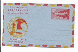 Australien LF 16 ** - 10 D Flugzeug Aerogramm Zur 6th World Power Conference Melbourne 1962 - Aerogramme