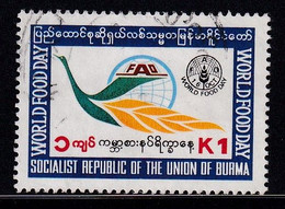 Burma 1981, FAO, Minr 284 Vfu. - Myanmar (Burma 1948-...)