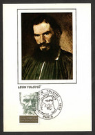 Frankreich / France  1978  Mi.Nr. 2093 , Léon Tolstoí - Maximum Card - Paris 15 Avril 1978 - Ecrivains