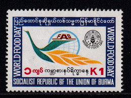 Burma 1981, FAO, Minr 284 Vfu. - Myanmar (Burma 1948-...)