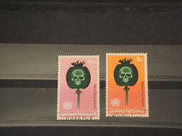NAZIONI UNITE - NEW YORK  - 1973 LA DROGA 2 VALORI - TIMBRATI/USED - Used Stamps