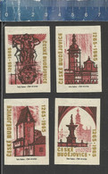 1265 - 1965 700 LET České Budějovice CITY 700 YEARS  CZECHOSLOVAKIAN MATCHBOX LABELS 1965 - Zündholzschachteletiketten