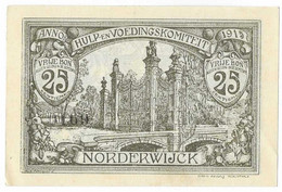 Noodgeld Norderwijck 25 Centiemen 1915 Zwart - Altri & Non Classificati