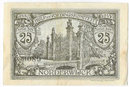 Noodgeld Norderwijck 25 Centiemen 1915 Zwart - Sonstige & Ohne Zuordnung