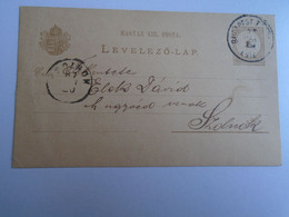 D191544  Postcard   Hungary  Levelezőlap  1887 -Budapest Kutsinyi Rudolf  Lawyer-sent To  Dr. Elek Dávid Lawyer Szolnok - Altri & Non Classificati