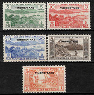 Nouvelles Hébrides  - 1957  -  Timbres Taxe - Postage Due  - N° 36 à 40 - Neuf* - MLH - Postage Due