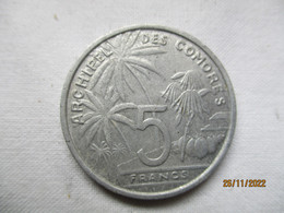 Comoros: 5 Francs 1964 - Comore