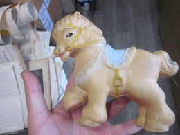 Rubber Old Toy Yugoslavia That When Squeezed Plays  Horse Art 88 - Marionetten