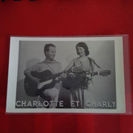 CARTE PHOTO CHARLOTTE ET CHARLY - Artistes