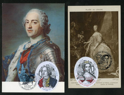 FRANCE (2022) Cartes Maximum Cards - Grands Heures Histoire France - Louis XV Et Marie Leczinska, Château De Versailles - 2020-…