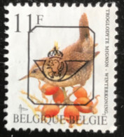 België - Belgique - C11/52 - (°)used - 1992 - Michel 2502V - Winterkoning - Typografisch 1986-96 (Vogels)