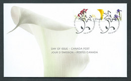 Canada # 2072-2073-2074 Combo FDC - Flower Definitives - Coils - 2001-2010