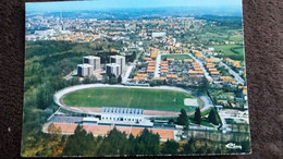 CPSM STADE STADIUM COMMENTRY ALLIER VUE GENERALE AERIENNE ED CIM 1979 - Stades