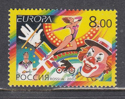 Russia 2002 - EUROPA: Circus, Mi-Nr. 987, MNH** - Unused Stamps