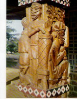 Gabon LIBREVILLE Eglise St Michel Poteau Sculpté L'enfant Prodigue (detail)  ,sculpt Lendogno - Gabon