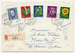 SUISSE - Enveloppe Recommandée Affr Série Pro Juventute 1961 - Obl La Chaux De Fonds - 4/12/1961 - Cartas & Documentos