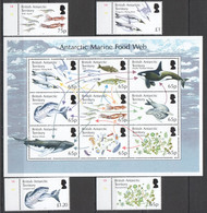 FAT002 2014 BRITISH ANTARCTIC TERRITORY MARINE FOOD FISHES #674-686 28 EURO MNH - Maritiem Leven