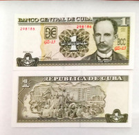 Cuba 1 Peso Serial GZ Replacement 2016 Unc - Cuba