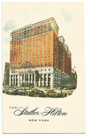 AC3853 New York - The Statler Hilton - Illustrazione Illustration / Non Viaggiata - Wirtschaften, Hotels & Restaurants