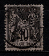 FRANCE 1877/1890 - Y.T. N° 89 - OBLITERE / PERFORE - Usados