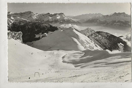Leysin (Suisse, Vaud) : Vue Générale Aérienne Des Pistes De Ski De Chaux De Mont Et De La Berneuse En 1962 (animé) PF - La Chaux