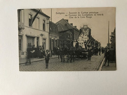 Dottignies Mouscron Souvenir Du Cortège Patriotique  Char De La Croix Rouge - Mouscron - Moeskroen