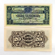 Mozambique  20 Centavos 1933 Unc Perforated - Mozambique