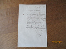 15 FEVRIER 1871 LOUVIGNIES BAVAY COURRIER LE MAIRE A MONSIEUR LE CAPITAINE - Manuscripts