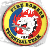 Ecusson PVC SECURITE CIVILE FIRE BOMBER TECHNICAL TEAM FRANCE - Pompiers